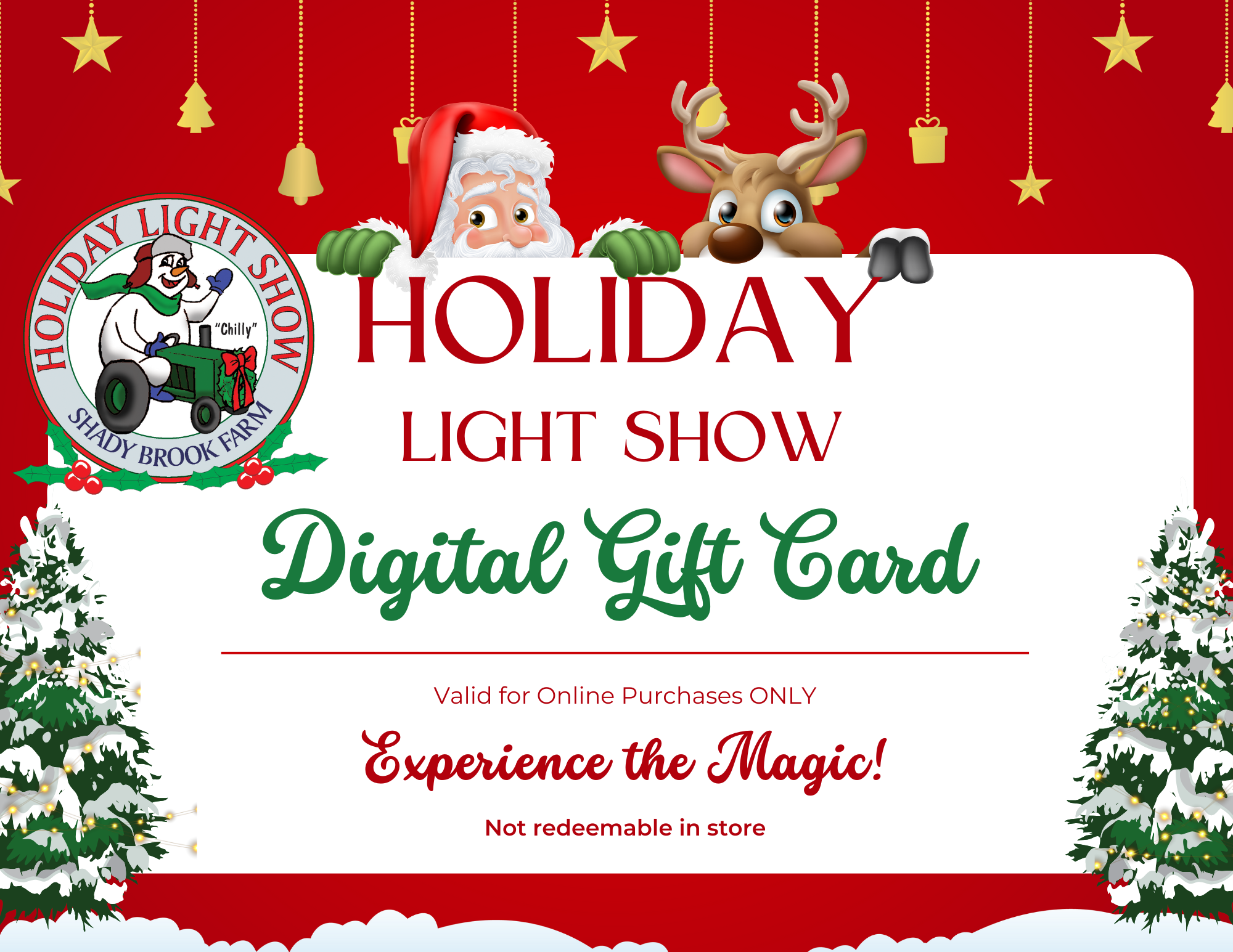 Holiday Light Show Gift Card