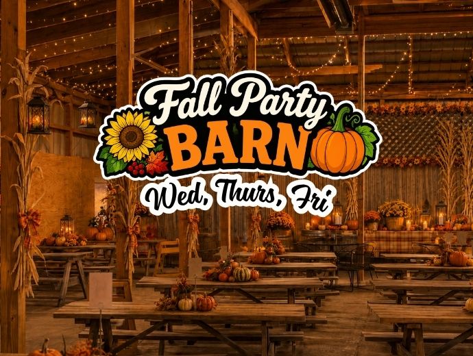 Fall Party Barn Reservation - Wed to Fri
