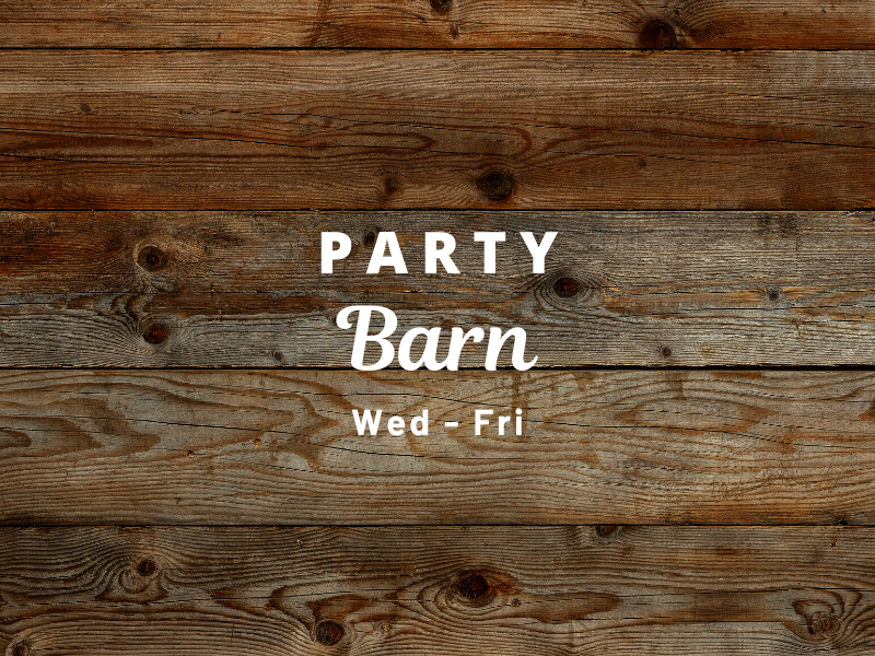 Fall Party Barn Reservation - Wed to Fri